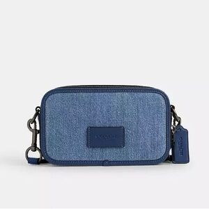 Coach Wyatt Denim Crossbody with Gunmetal Hardware CBG14